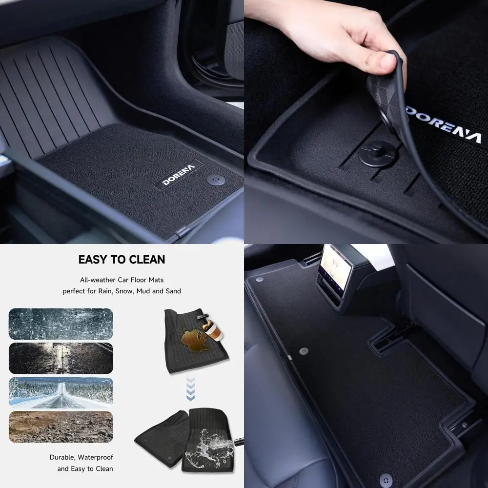 Коврики для Tesla Model 3 Highland 2024 2025 Аксессуары Индивидуальный двухслойный противоскользящий и всепогодный комплект защиты
Коврики для Tesla Model 3 Highland 2024 2025 Аксессуары Индивидуальный двухслойный противоскользящий и всепогодный комплект защиты