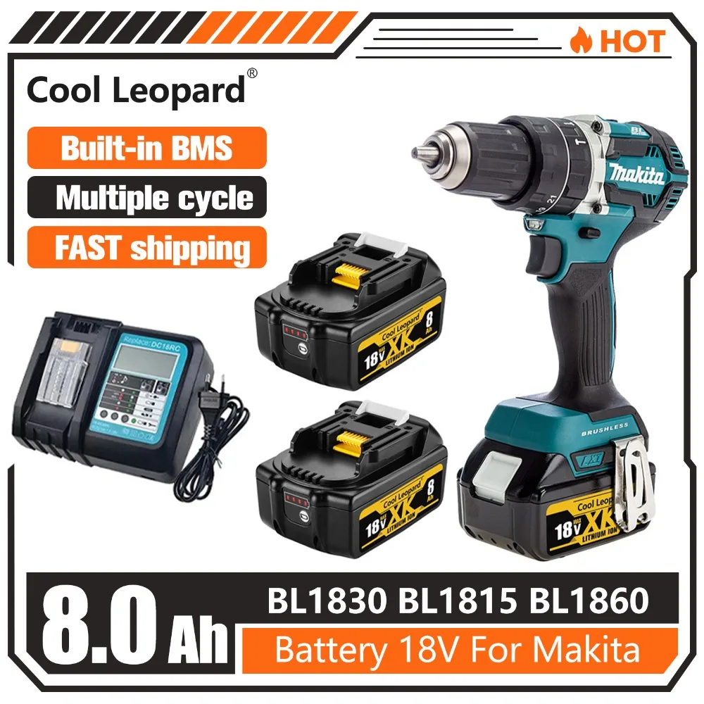 Original Lithium ion Rechargeable Battery 18V For Makita BL1830 BL1815 BL1860 BL1840 BL1860B Replacement Power Tool Batteries
Original Lithium ion Rechargeable Battery 18V For Makita BL1830 BL1815 BL1860 BL1840 BL1860B Replacement Power Tool Batteries