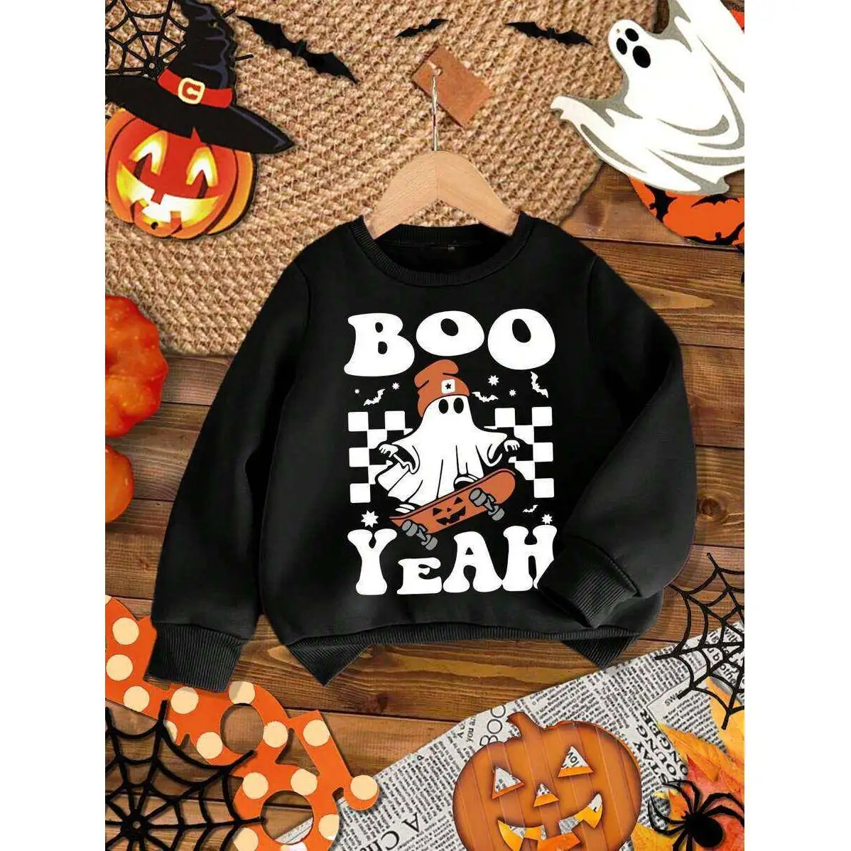 Halloween Print Hoodie Unisex Loose Fit Comfortable Polyester Fabric Casual Sweatshirt for All Ages Easy to Wear And Care
Halloween Print Hoodie Unisex Loose Fit Comfortable Polyester Fabric Casual Sweatshirt for All Ages Easy to Wear And Care