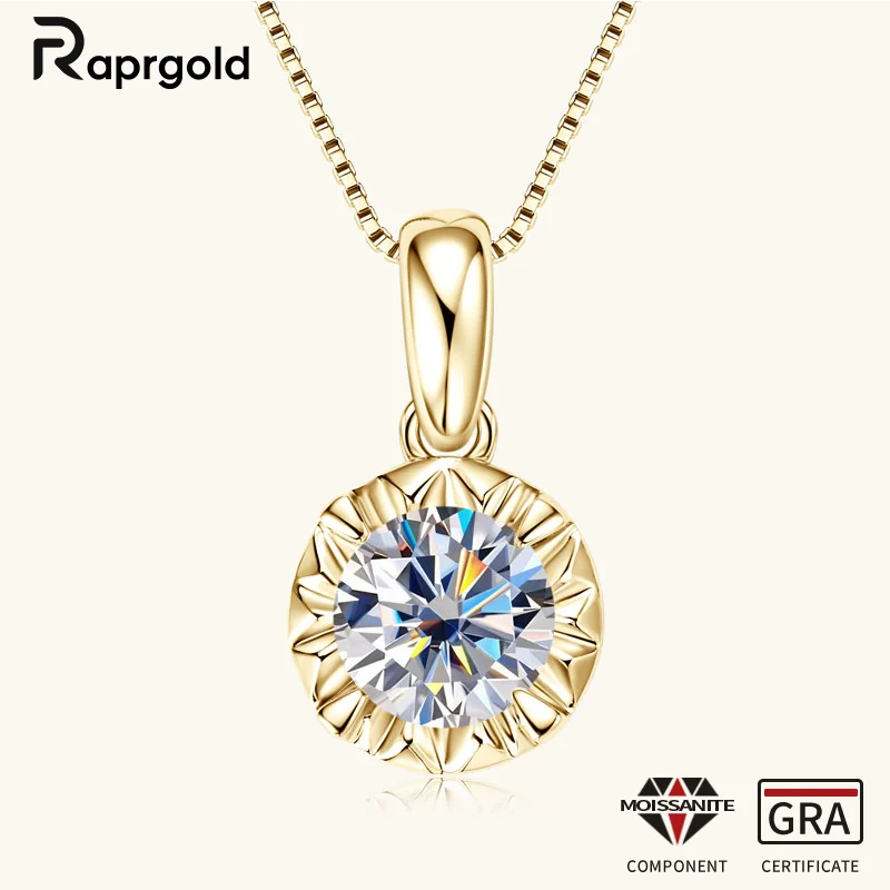 RAPRGOLD 1-3CT Round Moissanite Pendant Necklaces for Women S925 Sterling Silver Box Chains Wedding Fine Jewelry Gifts Collares
RAPRGOLD 1-3CT Round Moissanite Pendant Necklaces for Women S925 Sterling Silver Box Chains Wedding Fine Jewelry Gifts Collares
