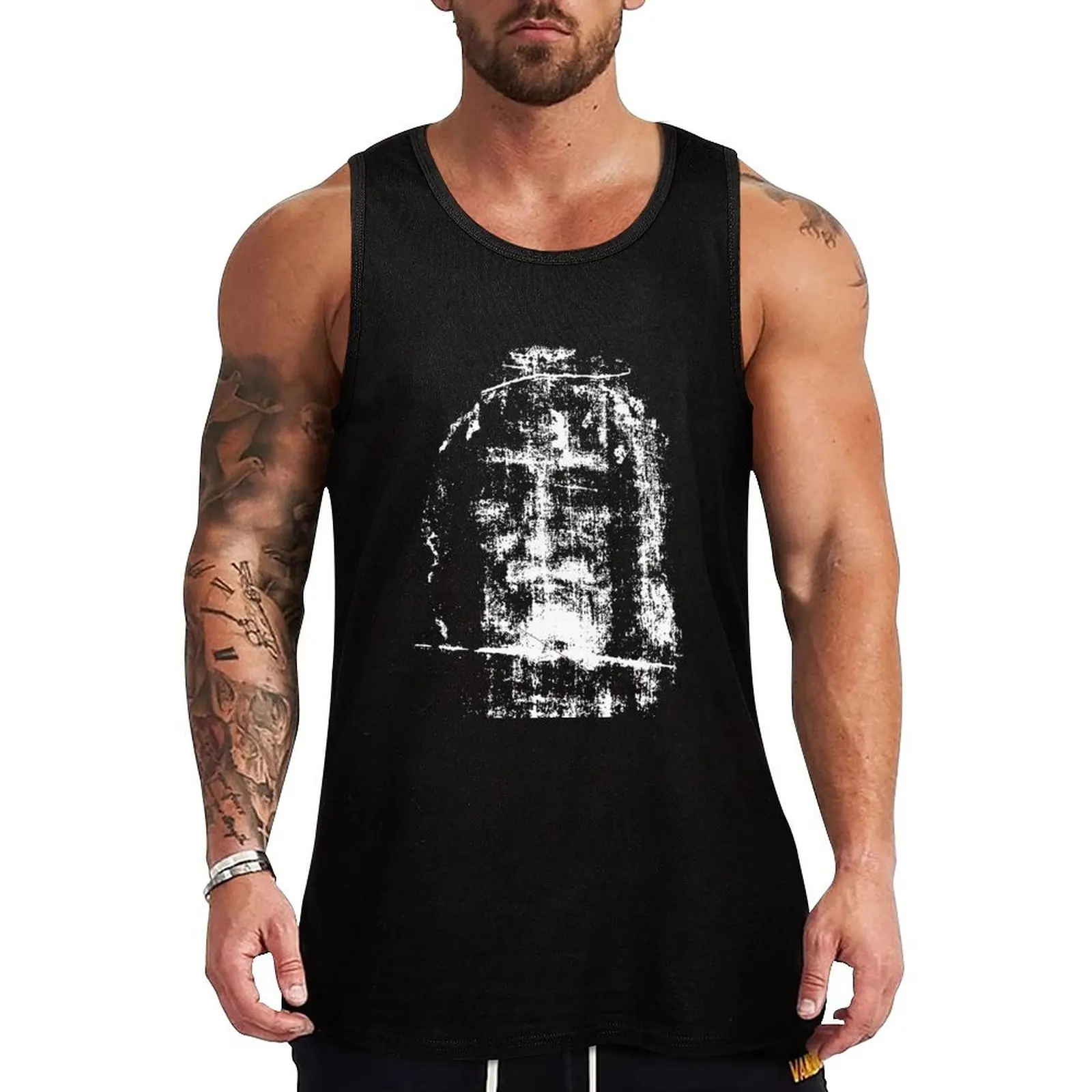 Shroud of Turin Jesus Christ Face Tank Top anime clothes Men sleeveless tee Man clothes for gym
Shroud of Turin Jesus Christ Face Tank Top anime clothes Men sleeveless tee Man clothes for gym