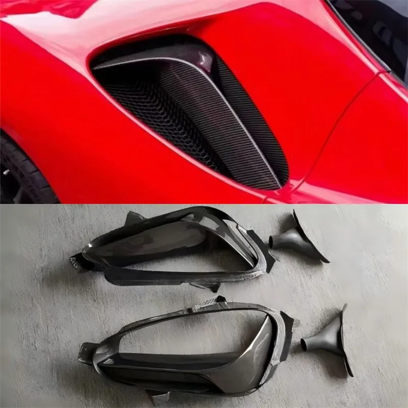 Real Carbon Fiber Side Vent Air Intake Duct For Ferrari SF90 Car Fender Side Air Vent Side Wind Knife
Real Carbon Fiber Side Vent Air Intake Duct For Ferrari SF90 Car Fender Side Air Vent Side Wind Knife