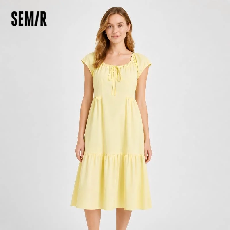 Semir Elegant Dress Women Gentle Summer 2025 New Bowknot U Neck Long Maxi Dress for Special Occasions
Semir Elegant Dress Women Gentle Summer 2025 New Bowknot U Neck Long Maxi Dress for Special Occasions