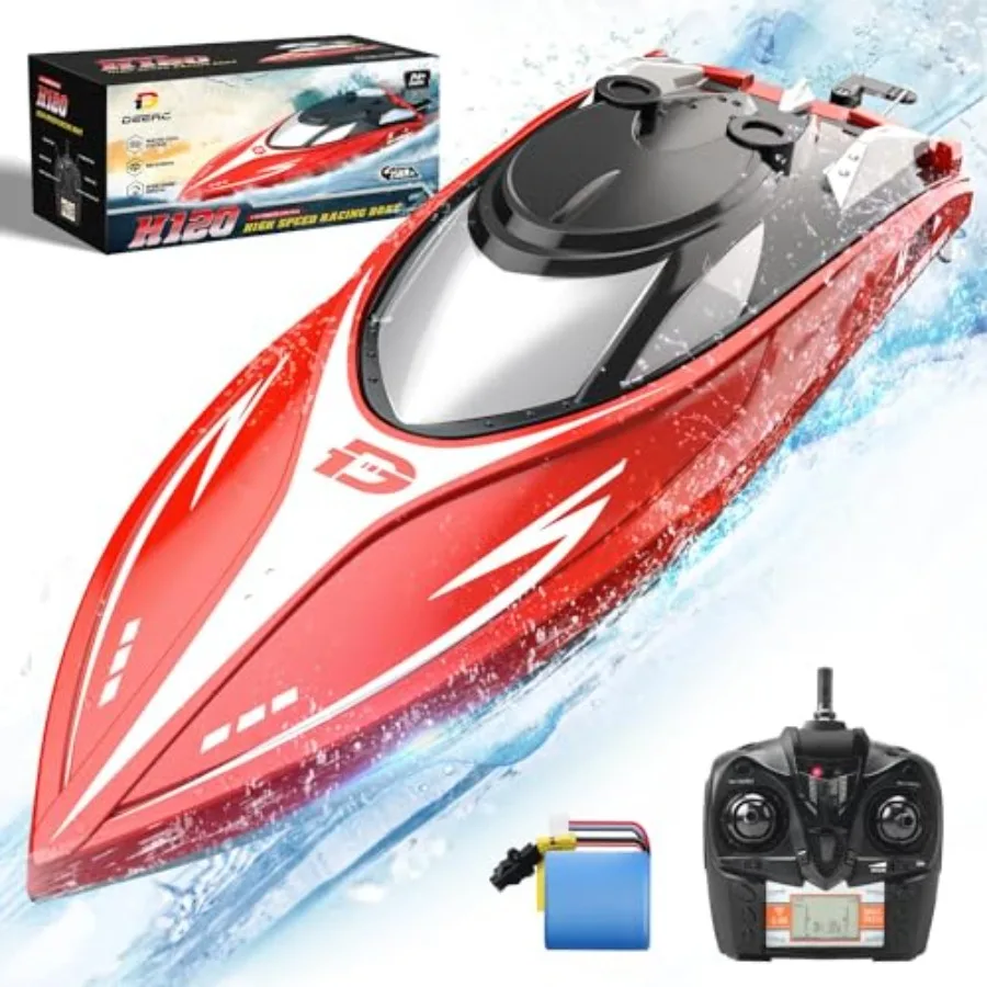 H120 Fast RC Boat for Pools and Lakes, 2.4 GHz 20+ MPH Racing Boats for and Adults with Rechargeable Battery, Low Battery Alarm
H120 Fast RC Boat for Pools and Lakes, 2.4 GHz 20+ MPH Racing Boats for and Adults with Rechargeable Battery, Low Battery Alarm