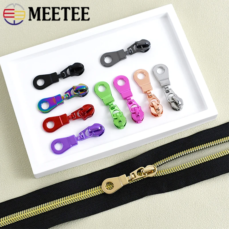 20/50Pc Meetee 5# Zipper Slider for Nylon Zips Jackets Bags Decorative Puller Clothes Zippers Head Repair Kit Sewing Accessories
20/50Pc Meetee 5# Zipper Slider for Nylon Zips Jackets Bags Decorative Puller Clothes Zippers Head Repair Kit Sewing Accessories