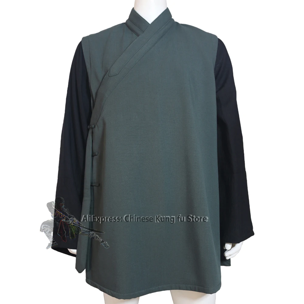 Warm Kung fu Vest Tai Chi Top Shaolin Monk Robe Wudang Taoist Martial arts Jacket Custom Tailored Need Measurements
Warm Kung fu Vest Tai Chi Top Shaolin Monk Robe Wudang Taoist Martial arts Jacket Custom Tailored Need Measurements