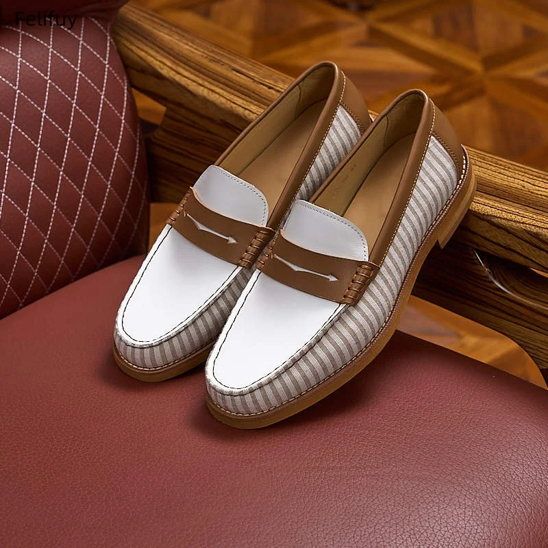 Vintage Top Layer Genuine Leather Slip on Loafers Patchwork Breathable Moccasins Driving Flats Casual Cowhide Shoes for Men
Vintage Top Layer Genuine Leather Slip on Loafers Patchwork Breathable Moccasins Driving Flats Casual Cowhide Shoes for Men