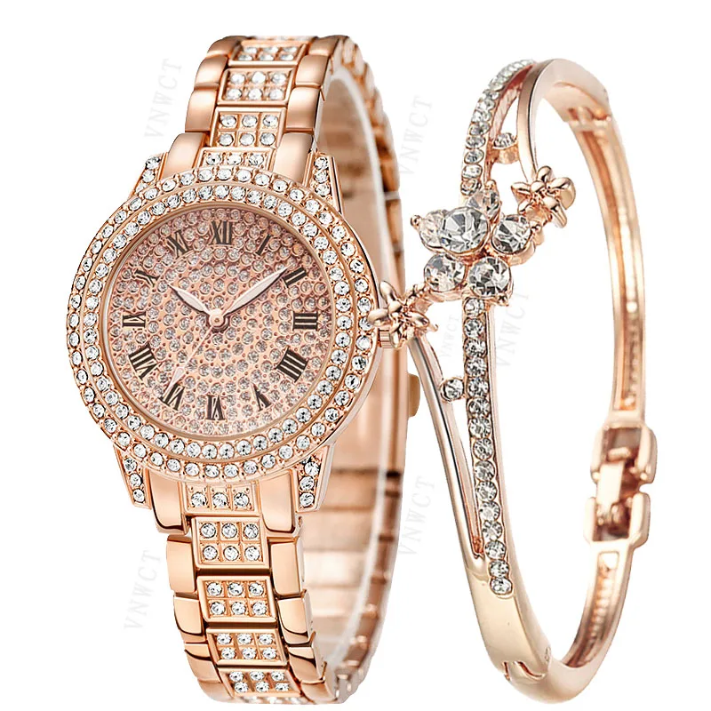 Luxury Women Diamond Watch Bracelet Ladies Quartz Watch Golden Womens Wristwatch Shiny Crystal Reloj Mujer
Luxury Women Diamond Watch Bracelet Ladies Quartz Watch Golden Womens Wristwatch Shiny Crystal Reloj Mujer