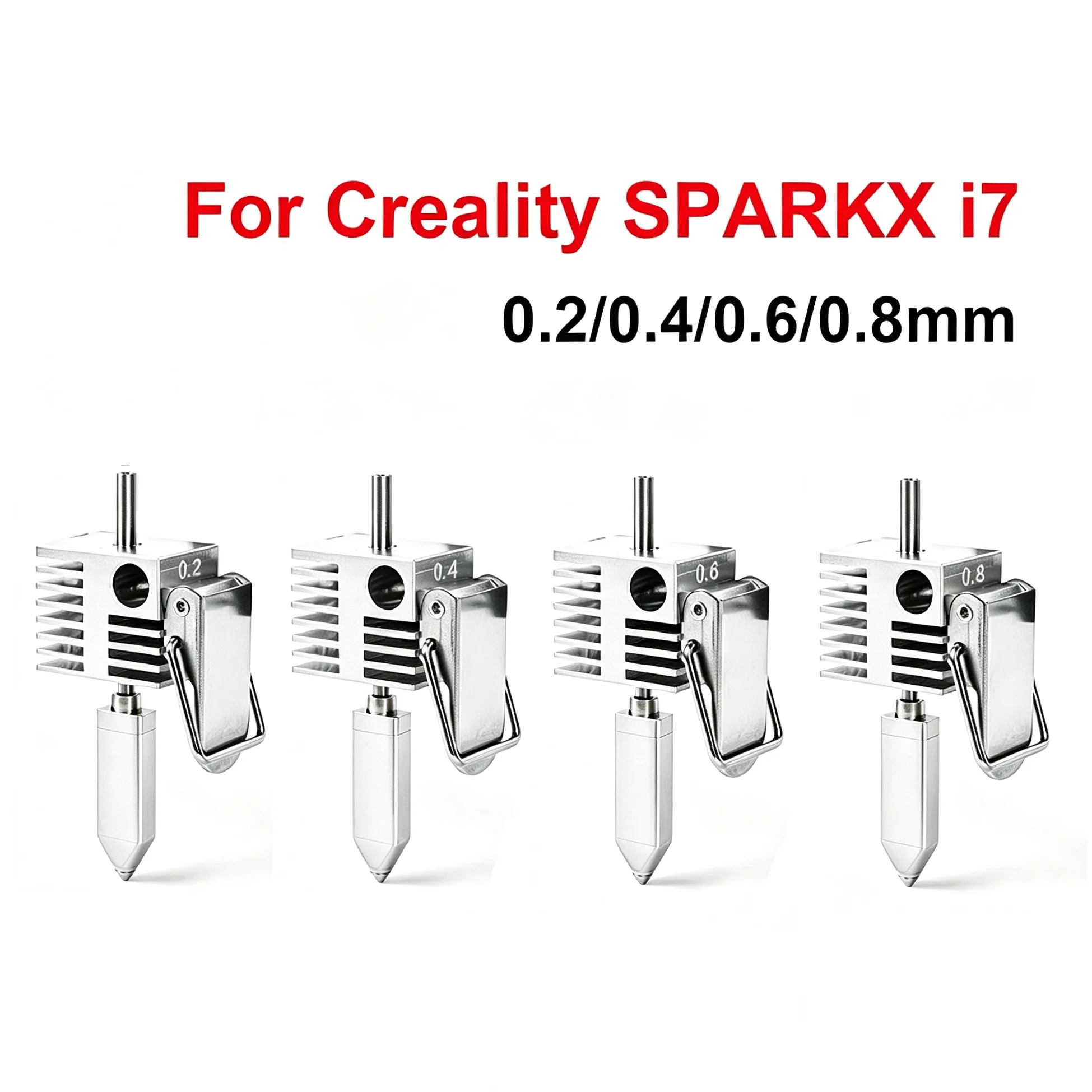 For Creality SPARKX I7 3D Printer Integrated Hotend Assembly Hotend Kit 0.2mm/0.4mm/0.6mm/0.8mm Copper Alloy + Hardened Steel
For Creality SPARKX I7 3D Printer Integrated Hotend Assembly Hotend Kit 0.2mm/0.4mm/0.6mm/0.8mm Copper Alloy + Hardened Steel