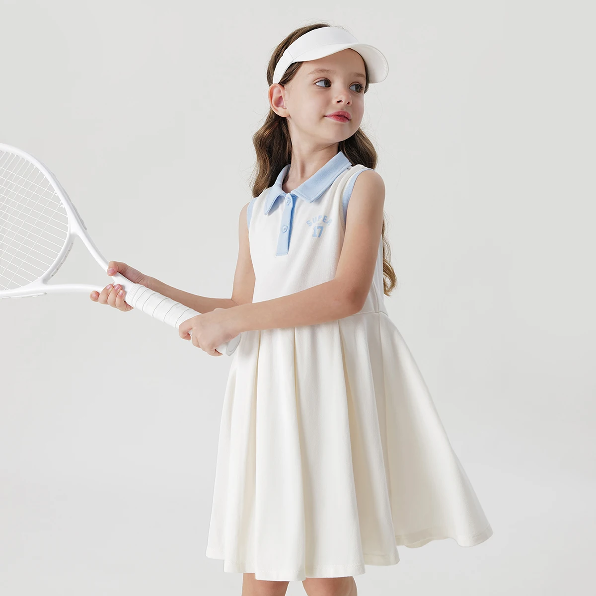 MARC&JANIE Girls Printed Sleeveless Breathable Sports Polo Dress for Summer 240603
MARC&JANIE Girls Printed Sleeveless Breathable Sports Polo Dress for Summer 240603