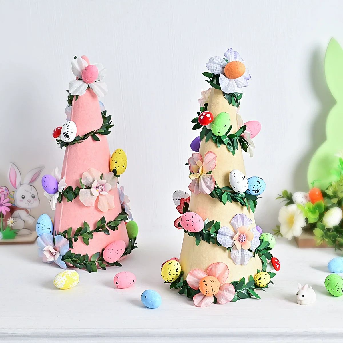 Colorful Easter Eggs Tree Desktop Ornament Plush Egg Simulation Flower for Easter DIY Egg Tree Festival Party Table Decorations
Colorful Easter Eggs Tree Desktop Ornament Plush Egg Simulation Flower for Easter DIY Egg Tree Festival Party Table Decorations