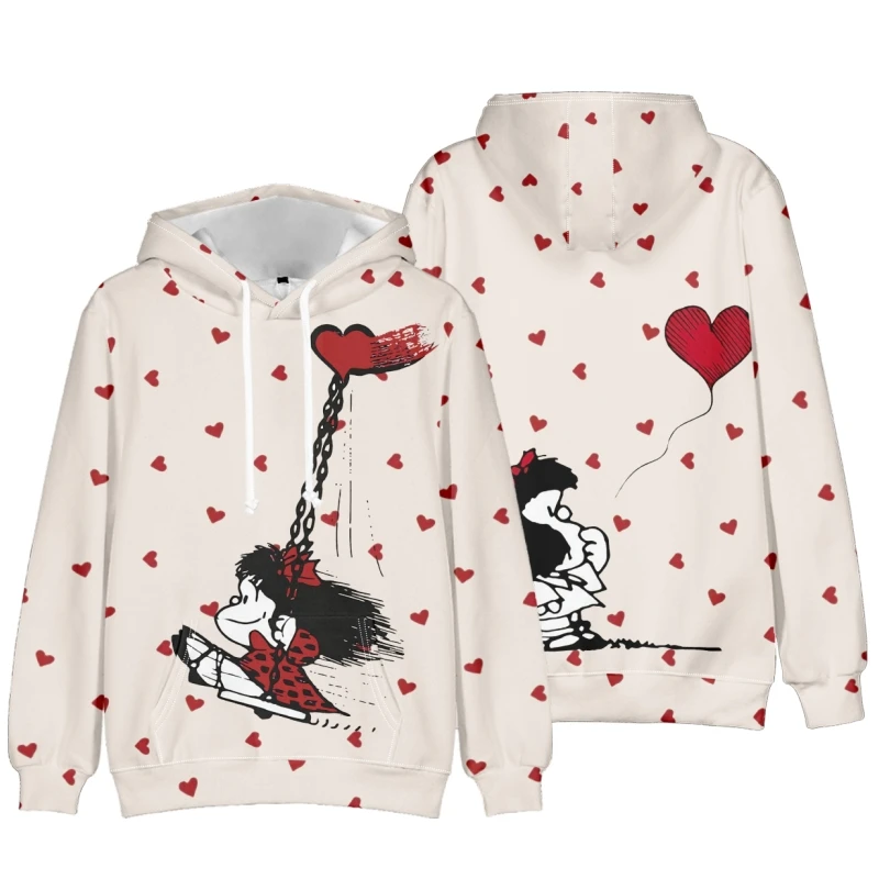 Mafalda Merch Hoodies Pullovers Women Men Fashion Casual HipHop Style Sweatshirts New Long Sleeve Sweatshirts
Mafalda Merch Hoodies Pullovers Women Men Fashion Casual HipHop Style Sweatshirts New Long Sleeve Sweatshirts
