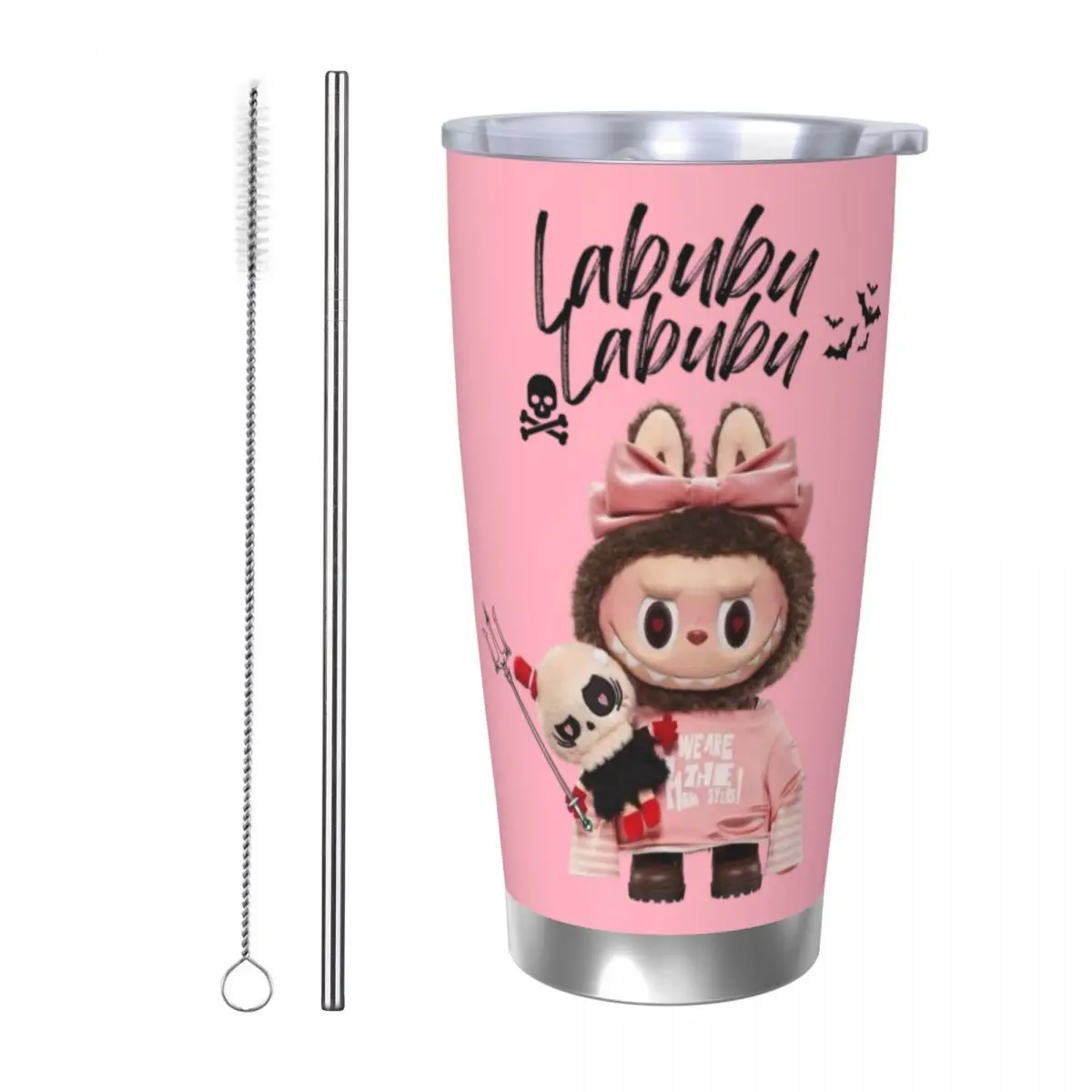 LABUBU Cute Monster Tumbler с вакуумной изоляцией, термочашка, термос, кружка с двойными стенками, защита от разливов, 20 унций
LABUBU Cute Monster Tumbler с вакуумной изоляцией, термочашка, термос, кружка с двойными стенками, защита от разливов, 20 унций