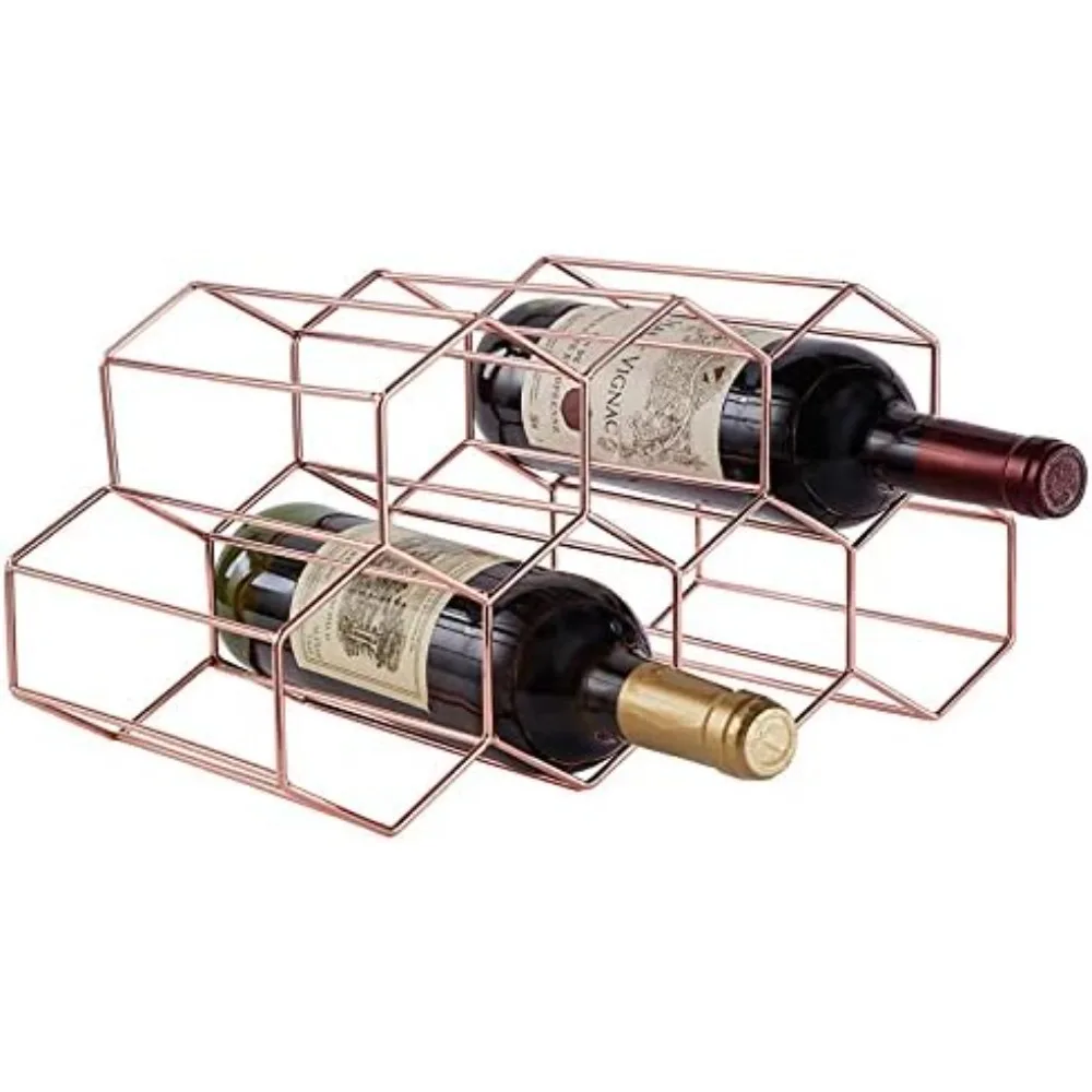 countertop wine rack - 7 bottle holder for storage, freestanding metal tabletop stand with modern design for kitchen, cellar, ba
countertop wine rack - 7 bottle holder for storage, freestanding metal tabletop stand with modern design for kitchen, cellar, ba