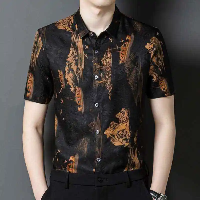 Summer New Casual Busin irt for Young And Middle-aged Men Loose Fit Sun Protection Treaent Ice Sensation ort Sve
Summer New Casual Busin irt for Young And Middle-aged Men Loose Fit Sun Protection Treaent Ice Sensation ort Sve