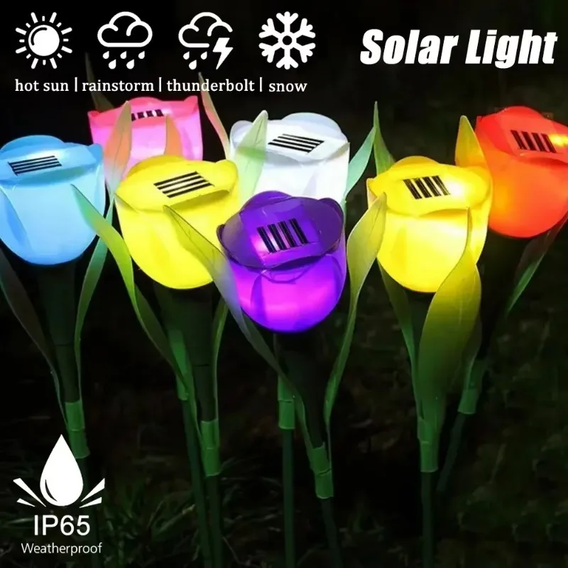 1/2PCS Solar Tulip Lights Outdoor Waterproof Garden Lights Automatic On at Dusk Mood Lighting for Yard Pathway
1/2PCS Solar Tulip Lights Outdoor Waterproof Garden Lights Automatic On at Dusk Mood Lighting for Yard Pathway