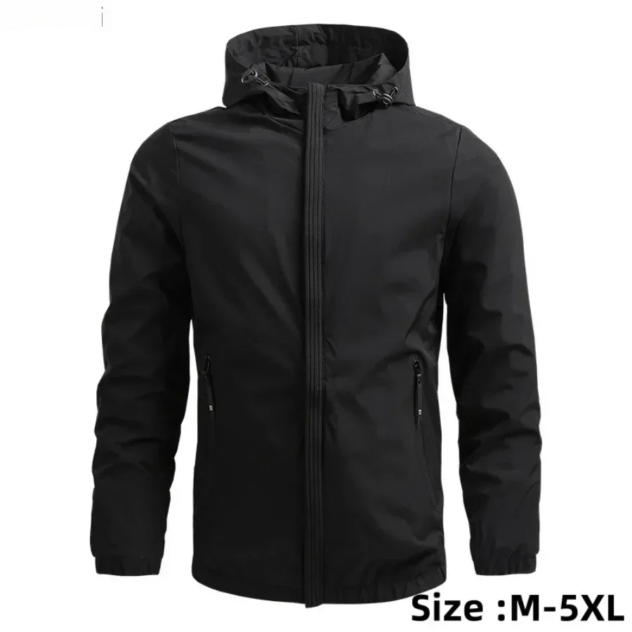 Men's Casual Windbreaker Jacket Solid Zipper Man Hooded Outerwear Comfortable Breathable Outdoor Hiking Jacket for Men Tops
Men's Casual Windbreaker Jacket Solid Zipper Man Hooded Outerwear Comfortable Breathable Outdoor Hiking Jacket for Men Tops