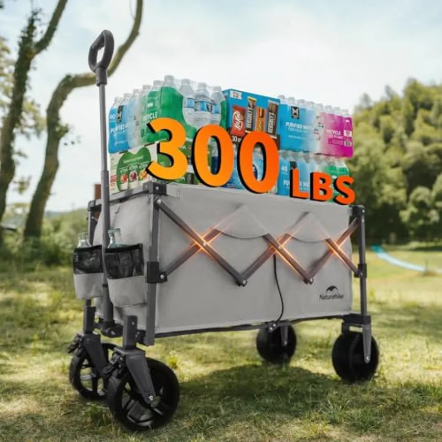 Big Wheels Collapsible Wagon Cart 300lbs Capacity Beach Wagons for Sand Heavy Duty Foldable Cart with Brakes Portable Utility F
Big Wheels Collapsible Wagon Cart 300lbs Capacity Beach Wagons for Sand Heavy Duty Foldable Cart with Brakes Portable Utility F
