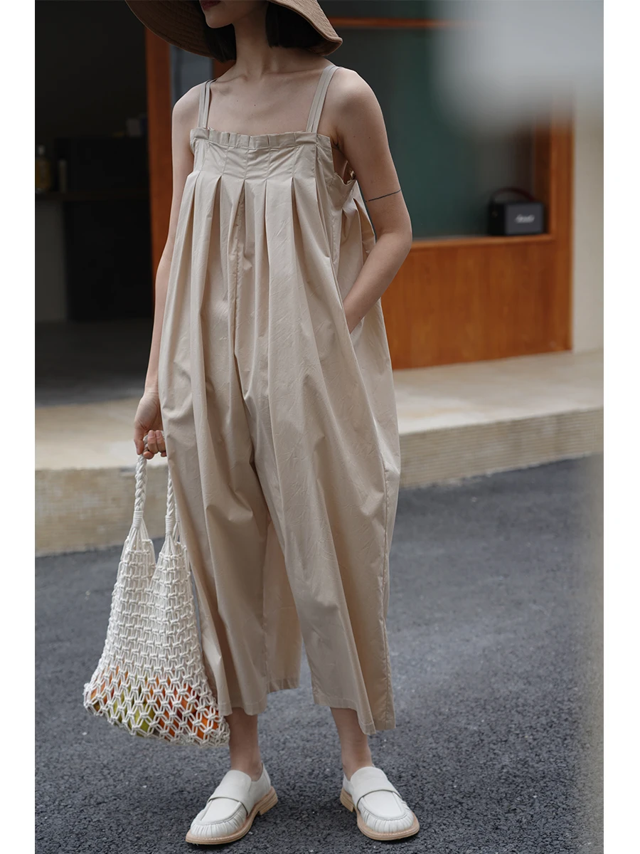 Unular 996 Double Strap Jumpsuit Wide Leg Pants Cotton Blend High Waist Long Trousers Light Weight Online Exclusive
Unular 996 Double Strap Jumpsuit Wide Leg Pants Cotton Blend High Waist Long Trousers Light Weight Online Exclusive