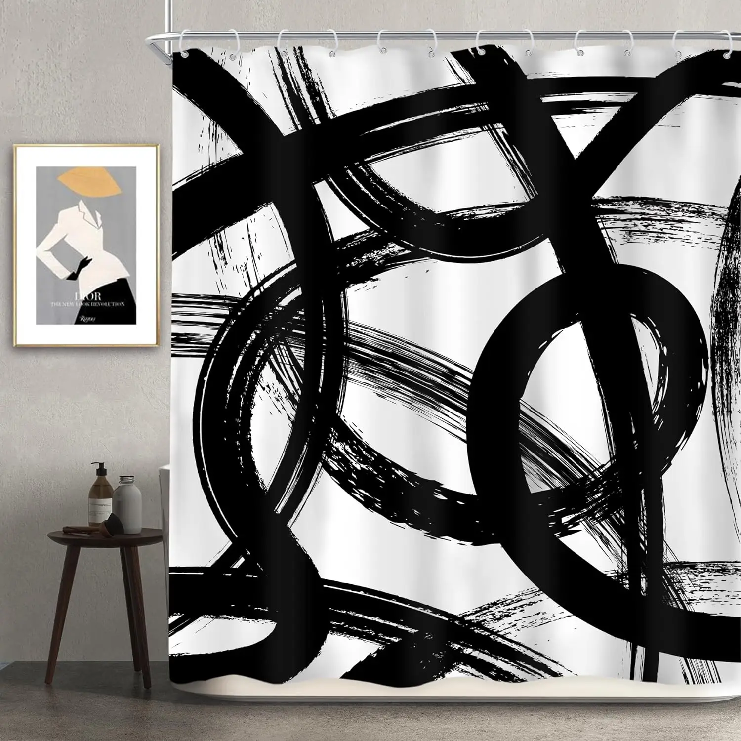Black White Abstract Shower Curtain Modern Graffiti Minimalist Line Simple Shower Curtain Bathroom Set Sketch Unique Waterproof
Black White Abstract Shower Curtain Modern Graffiti Minimalist Line Simple Shower Curtain Bathroom Set Sketch Unique Waterproof