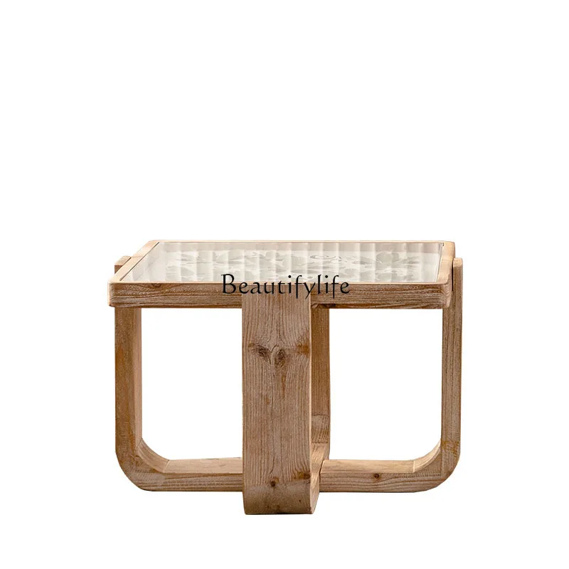 American retro solid wood old small coffee table B & B living room sofa side small apartment
American retro solid wood old small coffee table B & B living room sofa side small apartment