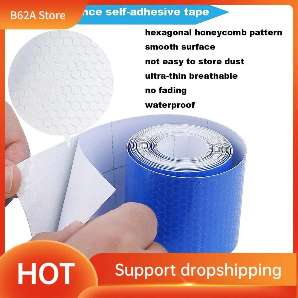 B62A Reflective Tape Self-Adhesive 5 Colours 5 Cm X 3 Meter Reflective Tape Waterproof Warning Tape Safety Marking Tape
B62A Reflective Tape Self-Adhesive 5 Colours 5 Cm X 3 Meter Reflective Tape Waterproof Warning Tape Safety Marking Tape