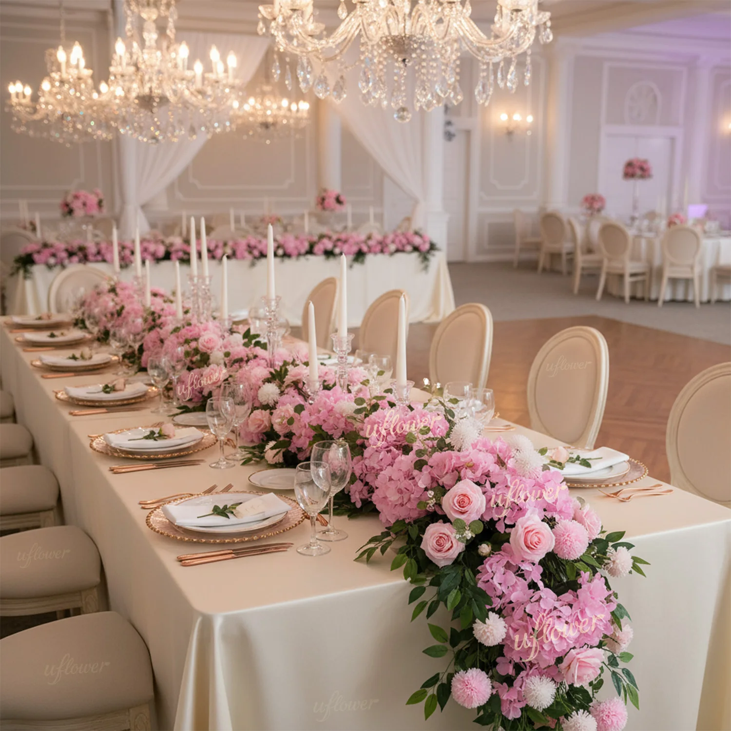 2026 NEW Uflower Pink Rose Greenery Artificial Flowers Row Table Centerpiece DIY Wedding Decoration Floral Backdrop Party Props
2026 NEW Uflower Pink Rose Greenery Artificial Flowers Row Table Centerpiece DIY Wedding Decoration Floral Backdrop Party Props