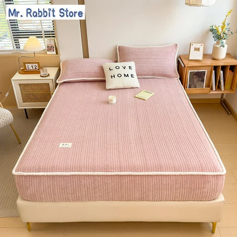 Mattress Protector Bedsheet/Bed Sheet/fitted Sheet/Single/Super Single/Queen/King Size Bedsheet Warm Solid Color Fashion Soft
Mattress Protector Bedsheet/Bed Sheet/fitted Sheet/Single/Super Single/Queen/King Size Bedsheet Warm Solid Color Fashion Soft