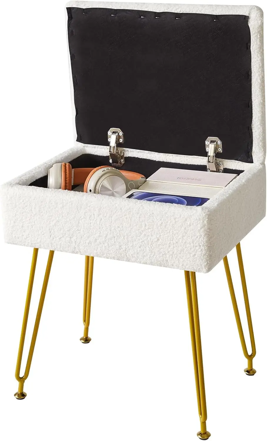 Vanity Stool With Storage, Footstool, Square Teddy Fleece Makeup Vanity Chair, Ottoman Foot Rest With Soft Padded Seat For
Vanity Stool With Storage, Footstool, Square Teddy Fleece Makeup Vanity Chair, Ottoman Foot Rest With Soft Padded Seat For