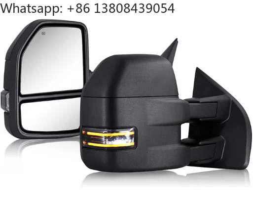 Fashionable Design Off-Road Mirrors Aftermarket Black Rearview Mirror with Turn Signal Led for F150 2015-2018
Fashionable Design Off-Road Mirrors Aftermarket Black Rearview Mirror with Turn Signal Led for F150 2015-2018