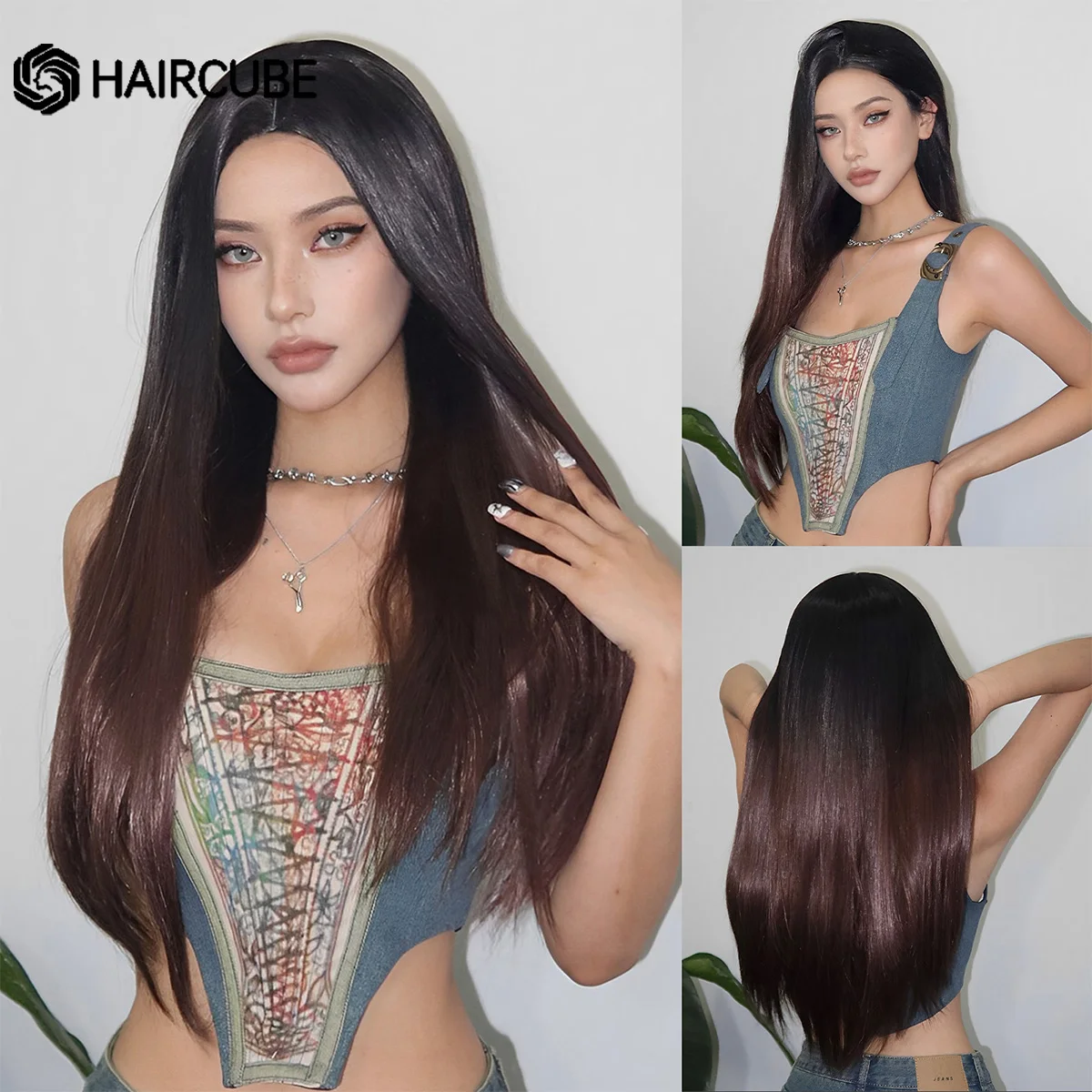 Длинные прямые парики HAIRCUBE для черных женщин, черные, коричневые парики средней длины, модные натуральные волоконные термостойкие волосы для рождественской вечеринки
Длинные прямые парики HAIRCUBE для черных женщин, черные, коричневые парики средней длины, модные натуральные волоконные термостойкие волосы для рождественской вечеринки
