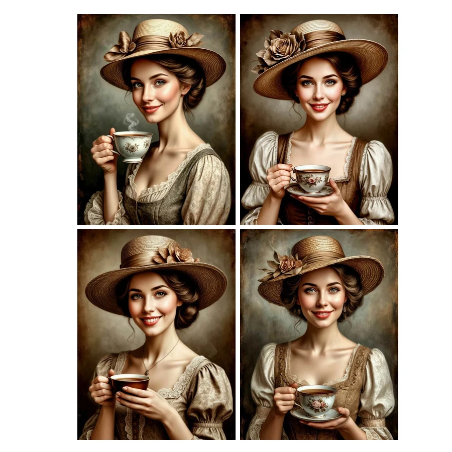 Fullcang Beautiful Women Coffee Diy Diamonds Painting Kits New Collection Girl Full Drill Mosaic Embroidery Picture Wall Decor
Fullcang Beautiful Women Coffee Diy Diamonds Painting Kits New Collection Girl Full Drill Mosaic Embroidery Picture Wall Decor