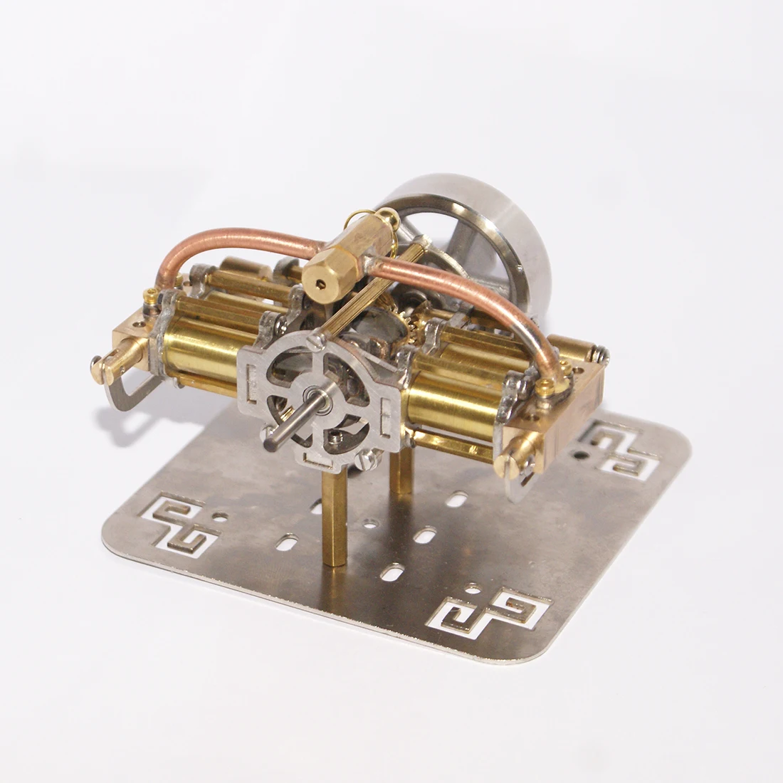 Mini Steam Engine Model Without Boiler for Model Ship As Personal Collection 90*90*45mm
Mini Steam Engine Model Without Boiler for Model Ship As Personal Collection 90*90*45mm