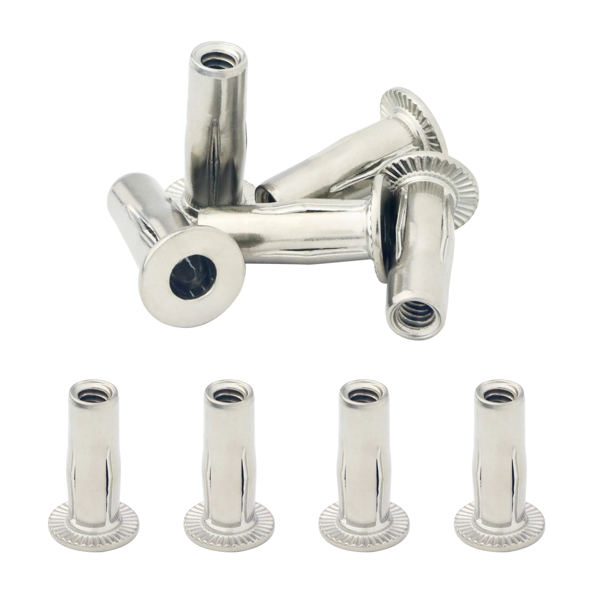 Lantern Rivet Nut,6 Pcs 1/4-20 55 Pcs 1/4-20 30 Pcs 5/16-18 30 Pcs M6 X 27.5 Mm 26 Pcs M8 X 30.5 Mm Nuts Kit,Stainless Steel
Lantern Rivet Nut,6 Pcs 1/4-20 55 Pcs 1/4-20 30 Pcs 5/16-18 30 Pcs M6 X 27.5 Mm 26 Pcs M8 X 30.5 Mm Nuts Kit,Stainless Steel