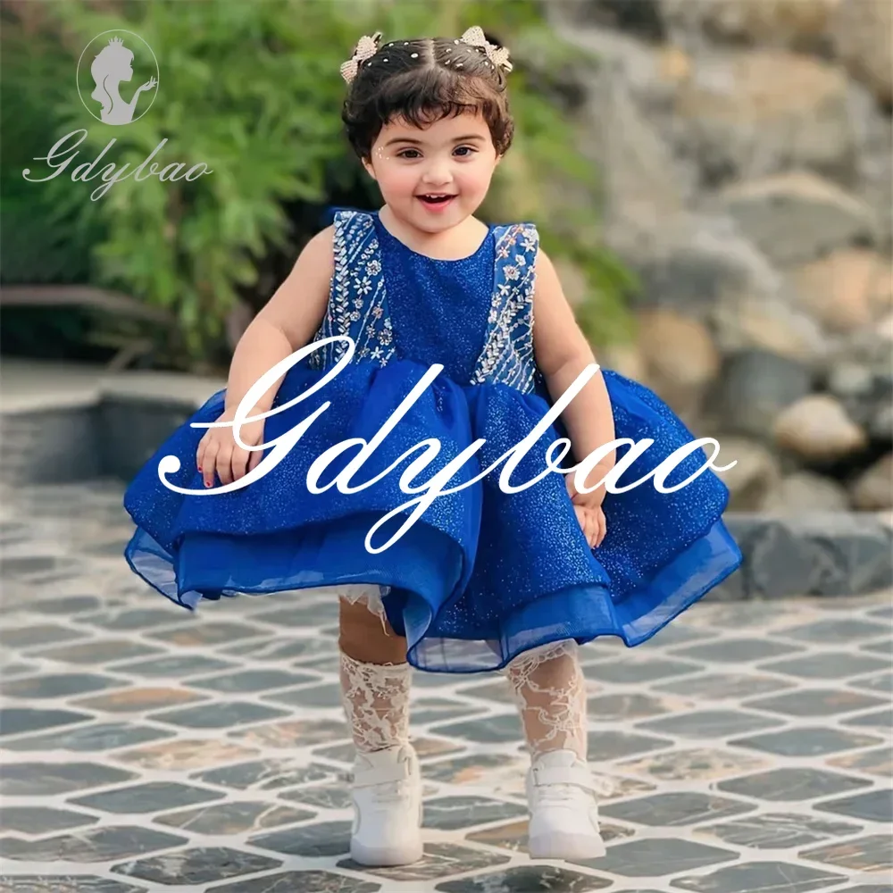 Luxury Princess Crystals Sleeveless Wedding Flower Girl Dress Tea Length Elegant Formal First Communion Dress Customized New
Luxury Princess Crystals Sleeveless Wedding Flower Girl Dress Tea Length Elegant Formal First Communion Dress Customized New