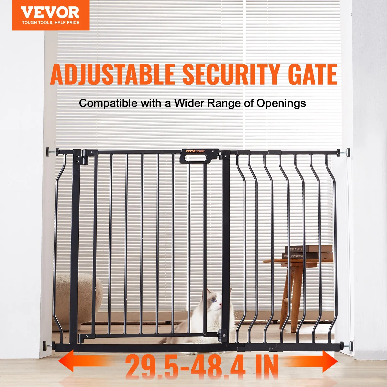 Baby Gate, 29.5"-48.4" Extra Wide, 30" High, Dog Gate For Stairs Doorways And House, Easy Step Walk Thru Auto Close Child Gate
Baby Gate, 29.5"-48.4" Extra Wide, 30" High, Dog Gate For Stairs Doorways And House, Easy Step Walk Thru Auto Close Child Gate