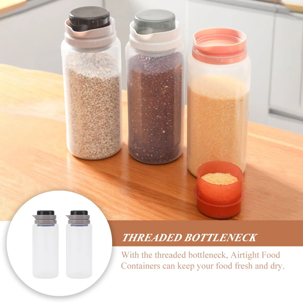 2pcs Airtight Food Storage Containers Cereal Grain Rice Sugar Containers Threaded Lids Premium Transparent Dry Food Holders
2pcs Airtight Food Storage Containers Cereal Grain Rice Sugar Containers Threaded Lids Premium Transparent Dry Food Holders