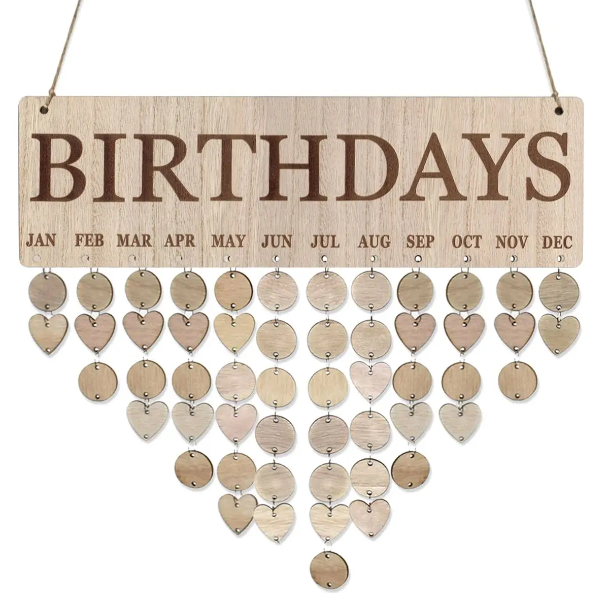 Wooden Reminder Family Birthday Board Calendar Shape Wall Birthday Calendar Reminder Decor Great Gift DIY Party
Wooden Reminder Family Birthday Board Calendar Shape Wall Birthday Calendar Reminder Decor Great Gift DIY Party