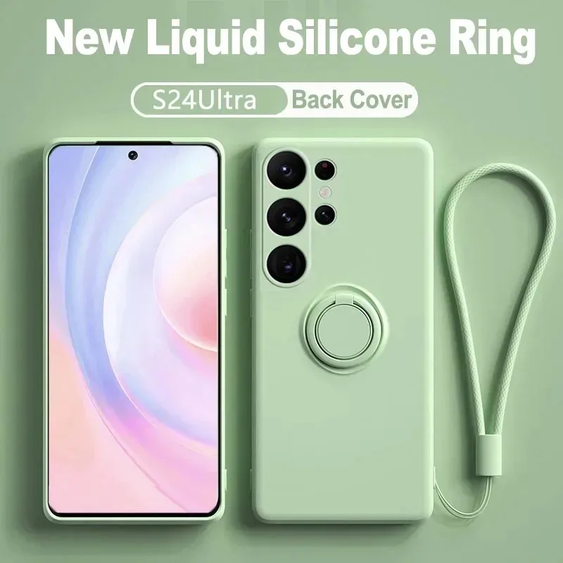 Liquid Silicone Cover for Samsung Galaxy, Magnetic Ring Holder, S23, S24 Plus, S 23 S 23 Ultra, S24 Ultra, 5G Case
Liquid Silicone Cover for Samsung Galaxy, Magnetic Ring Holder, S23, S24 Plus, S 23 S 23 Ultra, S24 Ultra, 5G Case