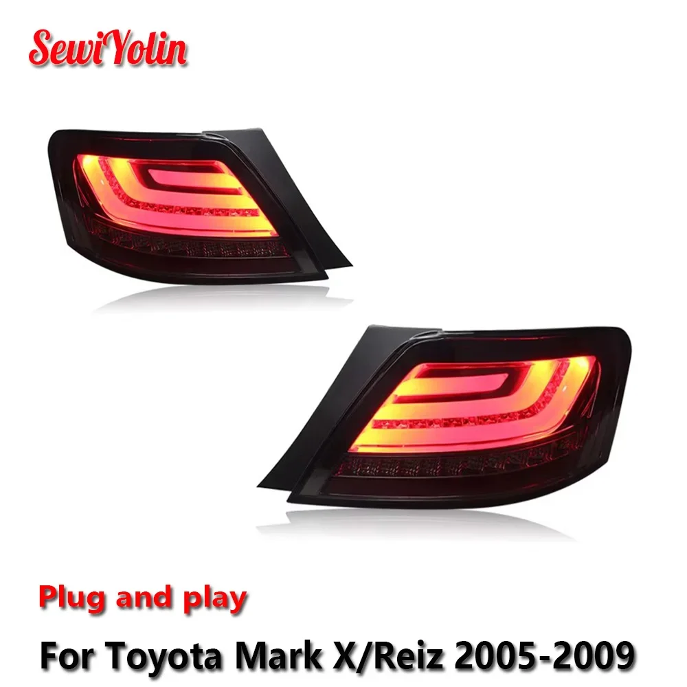 Автомобильные светодиодные задние фонари, аксессуары для Toyota Mark X/Reiz 2005-2009, автоматический задний противотуманный фонарь DRL, стоп-сигнал поворота Plug and Play
Автомобильные светодиодные задние фонари, аксессуары для Toyota Mark X/Reiz 2005-2009, автоматический задний противотуманный фонарь DRL, стоп-сигнал поворота Plug and Play