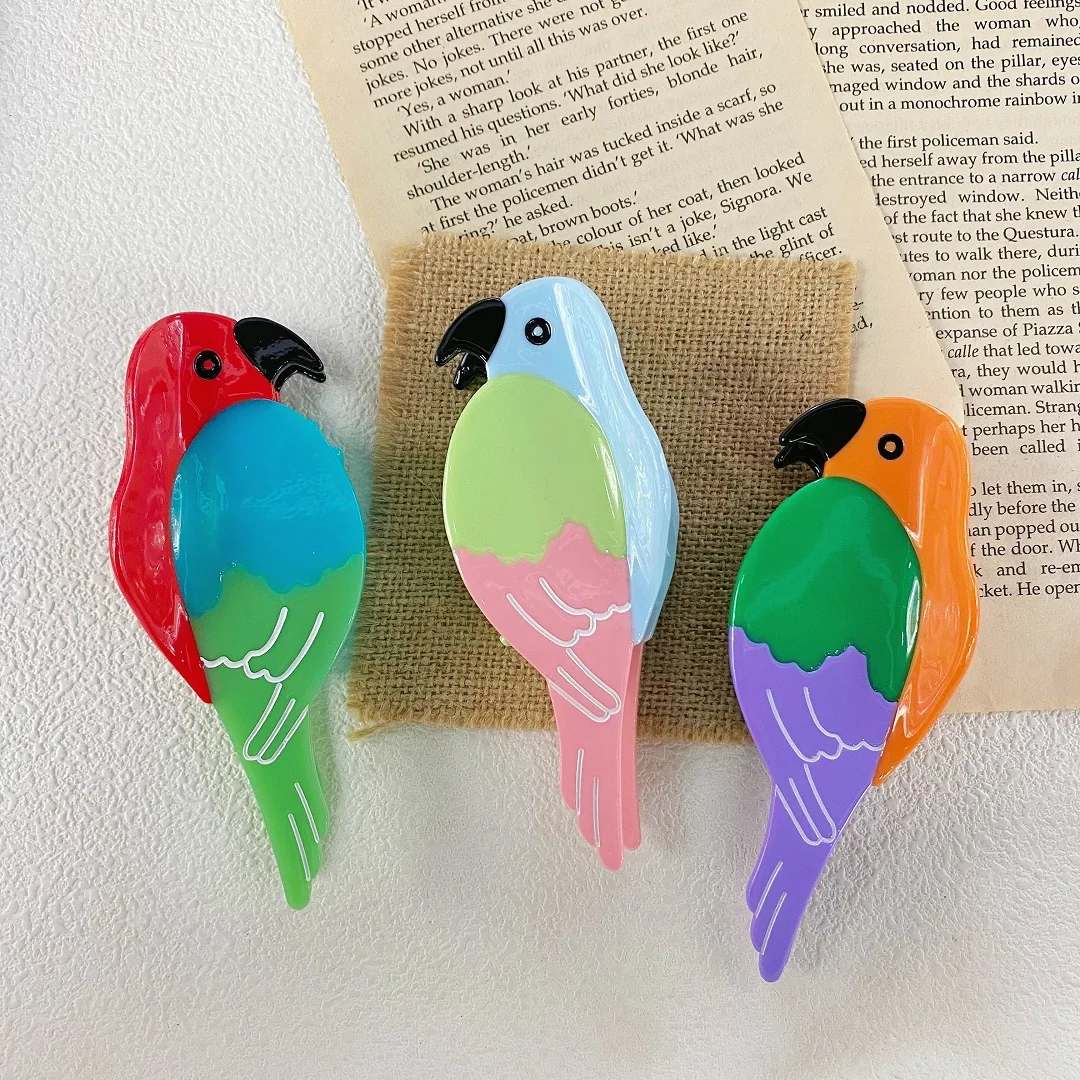 DS 11.5CM Large Cartoon Parrot Hair Claw Bird Series Acetate Claw Clips Trendy Hair Clips INS Hair Accessories for Women Girls
DS 11.5CM Large Cartoon Parrot Hair Claw Bird Series Acetate Claw Clips Trendy Hair Clips INS Hair Accessories for Women Girls