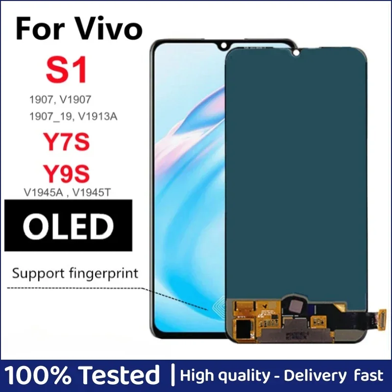 6.38" OLED For vivo S1 1907 LCD Display Touch Screen Digitizer Assembly For Vivo Y7S Y9S iqoo neo V1945A V1945T LCD
6.38" OLED For vivo S1 1907 LCD Display Touch Screen Digitizer Assembly For Vivo Y7S Y9S iqoo neo V1945A V1945T LCD