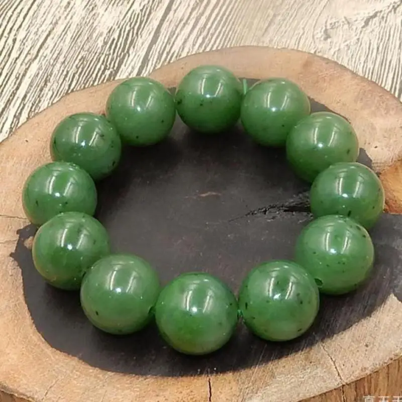 18mm Natural Green Jade Nephrite Bracelet Men Women Healing Gemstone Fine Jewelry Genuine Chinese Hetian Jades Bracelets Bangle
18mm Natural Green Jade Nephrite Bracelet Men Women Healing Gemstone Fine Jewelry Genuine Chinese Hetian Jades Bracelets Bangle