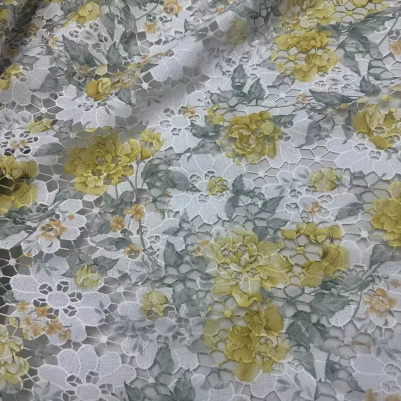 Water Soluble Rose Digital Printing Lace Fabric Women's Dress Blouse Handmade Sewing Material
Water Soluble Rose Digital Printing Lace Fabric Women's Dress Blouse Handmade Sewing Material