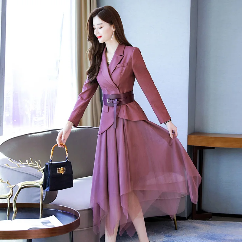 Women Spring Suit Mesh Skirts Sets Ladies Two Piece Set Outfits Skirt Belt Fashion Elegant Slim Fit Look Thin Outfits Office
Women Spring Suit Mesh Skirts Sets Ladies Two Piece Set Outfits Skirt Belt Fashion Elegant Slim Fit Look Thin Outfits Office
