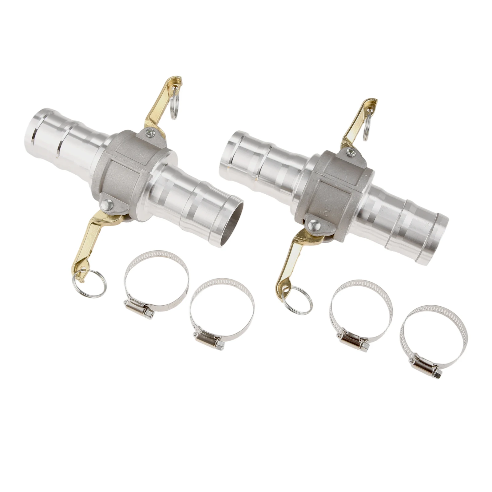 2Pcs 2Inch Cam lock Fittings (Part C) Cam and Groove Hose Fitting Groove Hose Fitting 2 Cam lock Gasket Fitting 4 Hose Clamps
2Pcs 2Inch Cam lock Fittings (Part C) Cam and Groove Hose Fitting Groove Hose Fitting 2 Cam lock Gasket Fitting 4 Hose Clamps