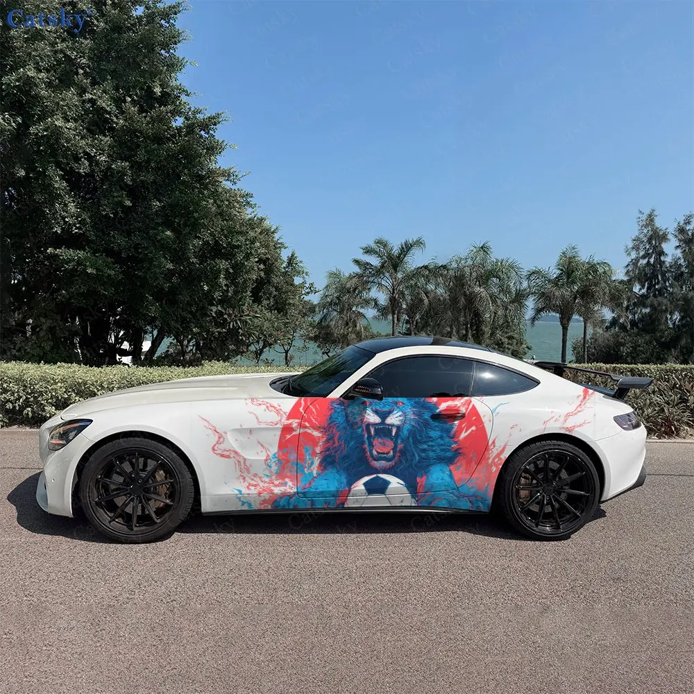 2pcs Blue Flame Lion Soul Soccer, Durable, Fade-resistant, Enhance Vehicle Aesthetics With Bold Artistic Design Car Vinyl Wraps
2pcs Blue Flame Lion Soul Soccer, Durable, Fade-resistant, Enhance Vehicle Aesthetics With Bold Artistic Design Car Vinyl Wraps