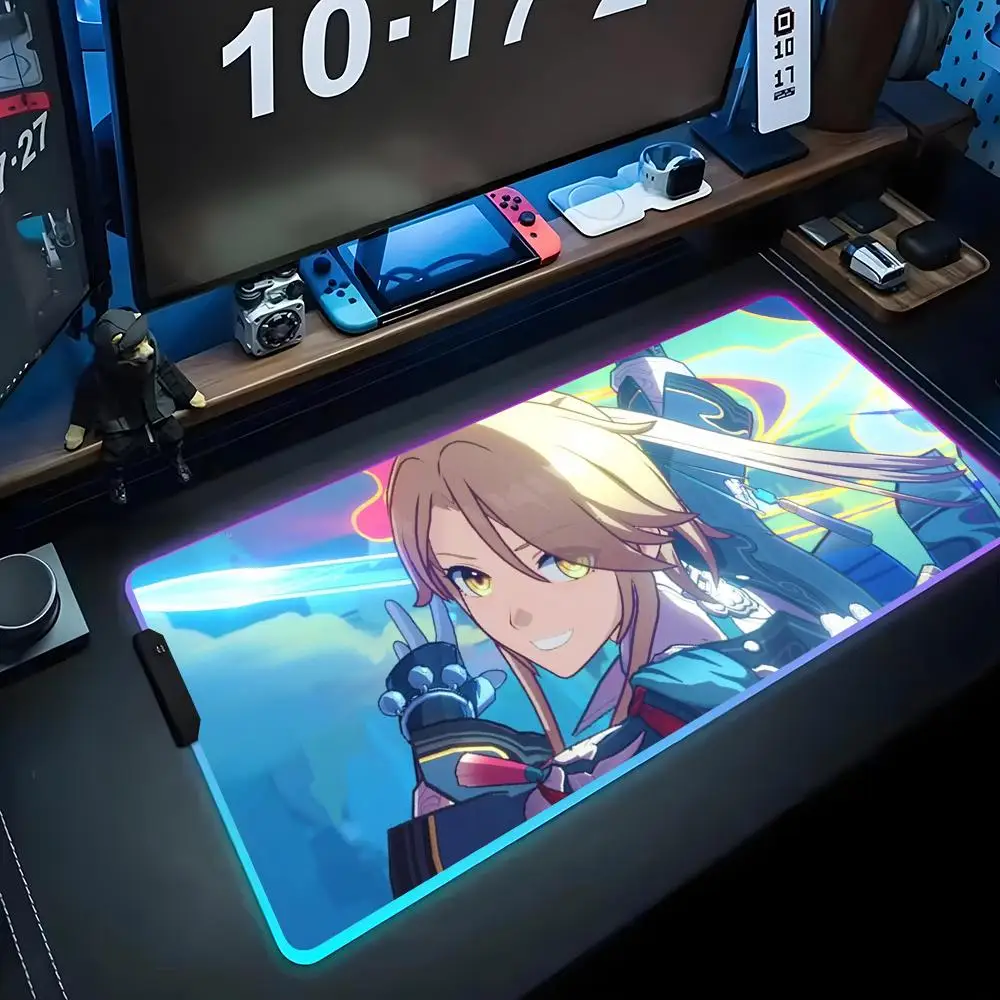 Yanqing Коврик для мыши RGB Игровой коврик для мыши Большой светодиодный коврик для ПК Настольный коврик Светящийся коврик для мыши Большие коврики для клавиатуры Настольный коврик с подсветкой
Yanqing Коврик для мыши RGB Игровой коврик для мыши Большой светодиодный коврик для ПК Настольный коврик Светящийся коврик для мыши Большие коврики для клавиатуры Настольный коврик с подсветкой