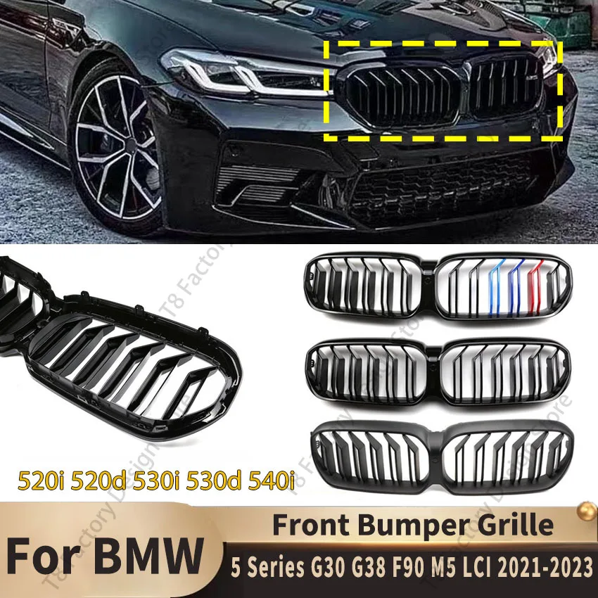 Front Bumper Grille for BMW 5 Series G30 G38 F90 M5 LCI 520i 520d 530i 530d 540i 2021 2022 2023 Dual Line Kidney Grill Body Kit
Front Bumper Grille for BMW 5 Series G30 G38 F90 M5 LCI 520i 520d 530i 530d 540i 2021 2022 2023 Dual Line Kidney Grill Body Kit