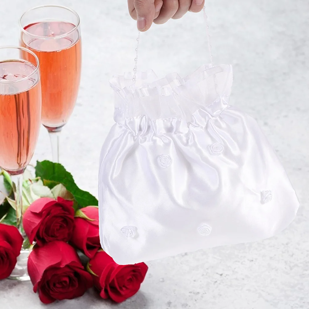 2Pcs Bridal Satin Polyester Wedding Handbags Bride Purses Clutch Ladies Bags Bridesmaid Money Purse
2Pcs Bridal Satin Polyester Wedding Handbags Bride Purses Clutch Ladies Bags Bridesmaid Money Purse